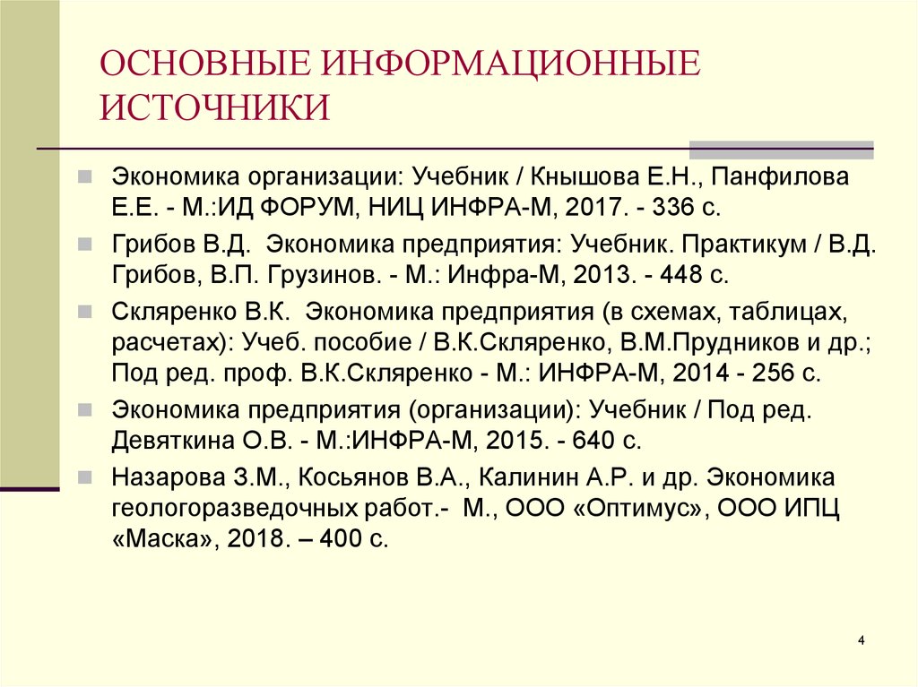 Список источников презентация