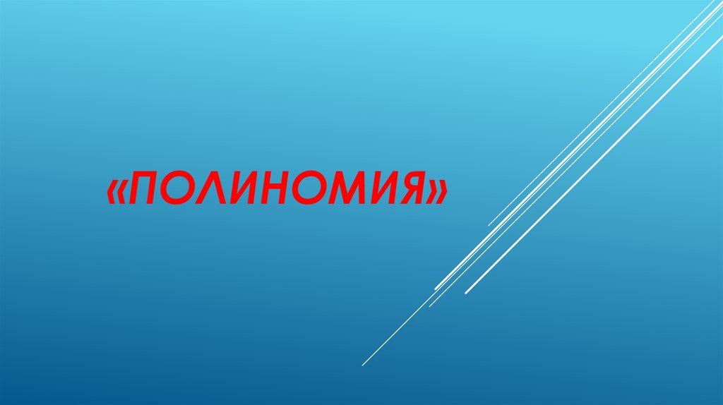 «Полиномия»