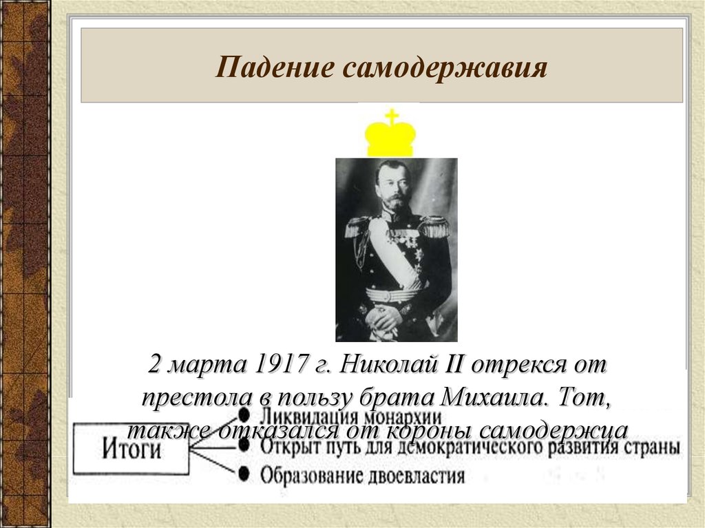 Самодержавие годы. Февральская революция 1917 Николай 2. Падение самодержавия. Падение самодержавия 1917. Падение самодержавия в России.