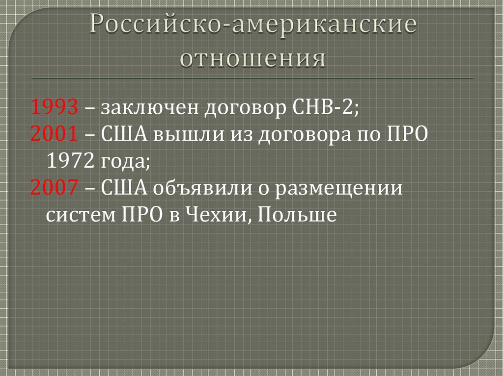 Этапы российско американских отношений. Российско-американские отношения кратко. Российско-американские отношения после распада СССР.