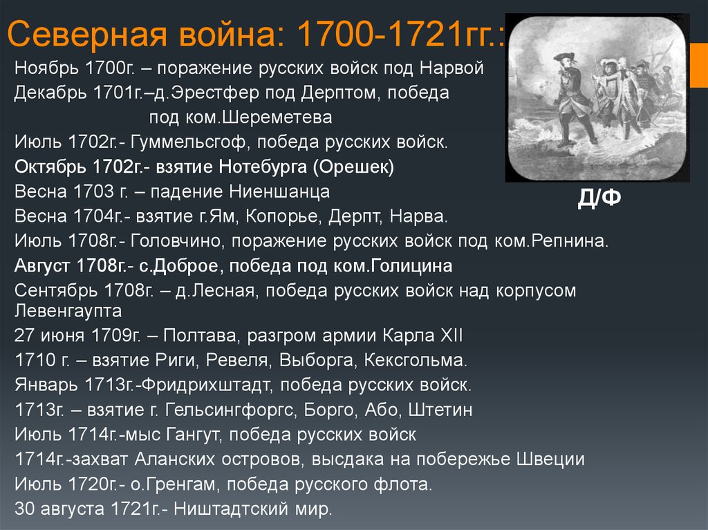 Почему началась северная война составьте план сообщения о ходе боевых действий