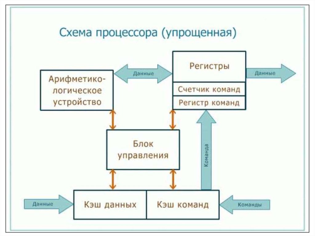 Состав процессора схема