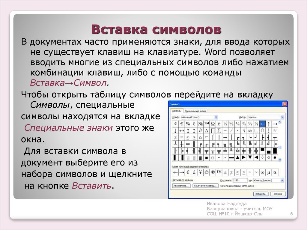 Как вставить текст на клавиатуре. Вставка символов в документ. Вставка символа в Ворде. Вставление в документ символов. Вставьте в документ символы.