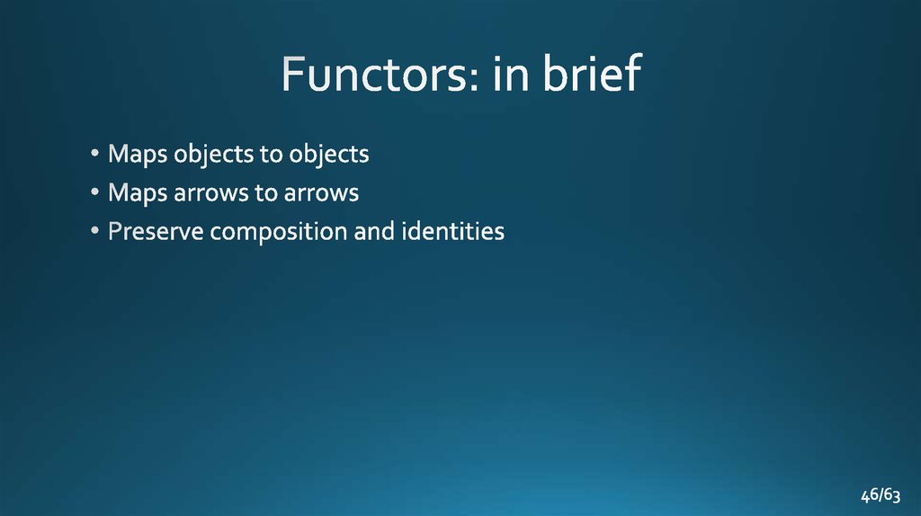 Functors: in brief