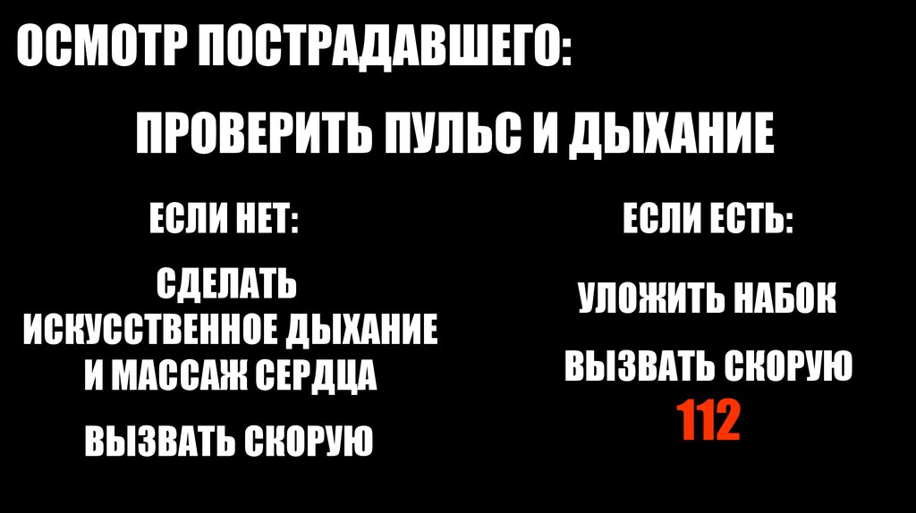 ОСМОТР ПОСТРАДАВШЕГО: