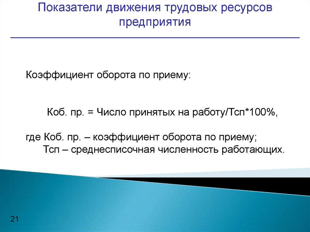 Формы трудовых ресурсов