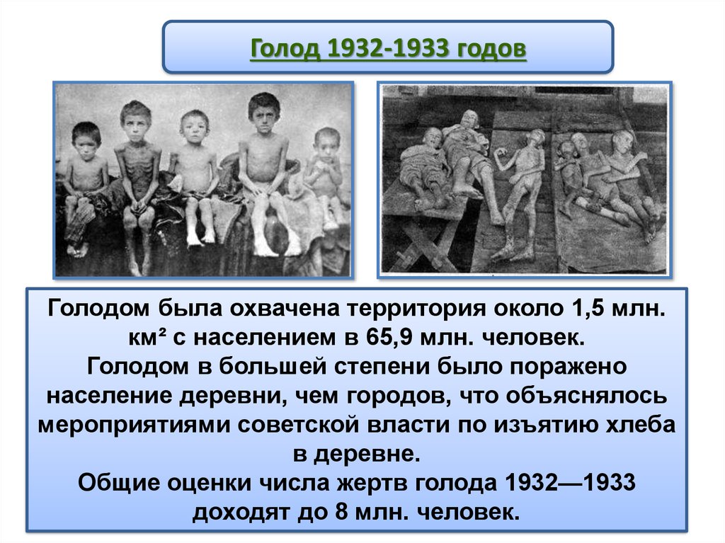 Первый год голода. Голодомор Поволжье 1932-1933.
