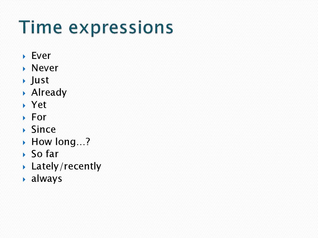 Time expressions