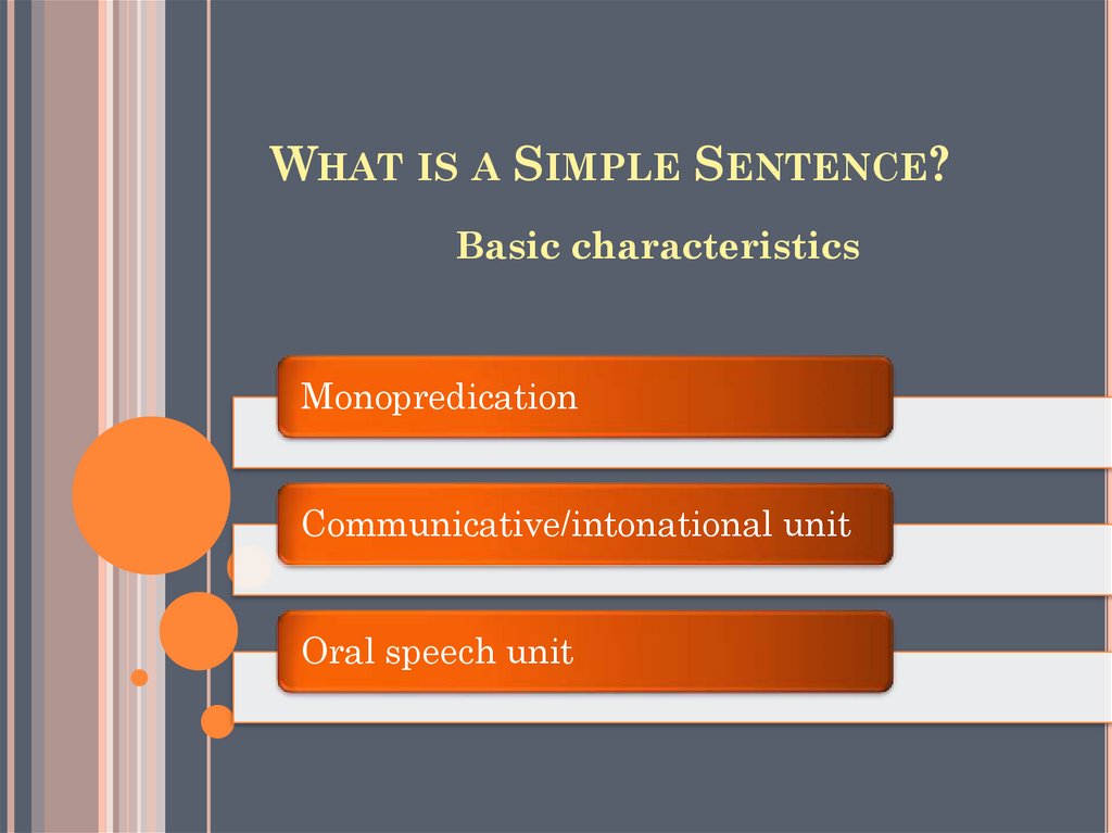 The Simple Sentence Lecture 12 Online Presentation