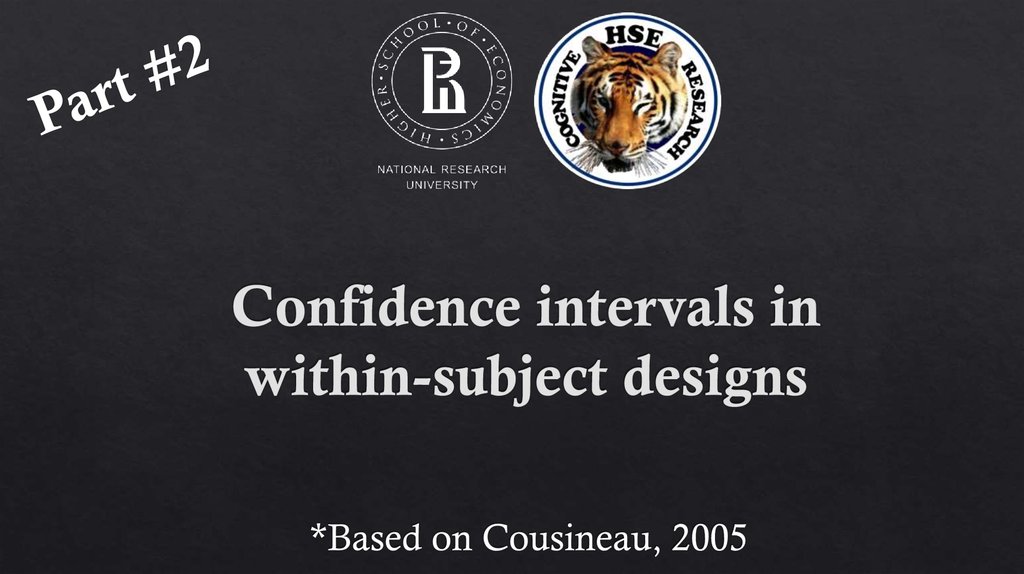 Confidence intervals in within-subject designs