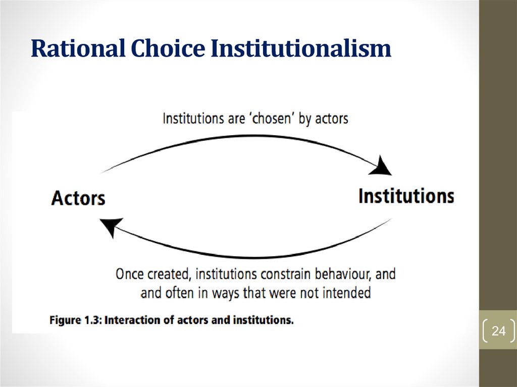 Rational Choice Institutionalism