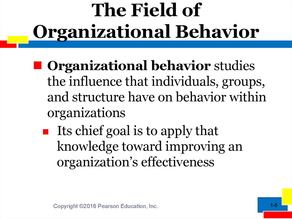 The Field of Organizational Behavior
