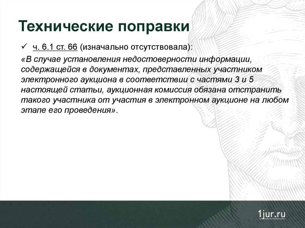 В случае установления. Что такое технические поправки.