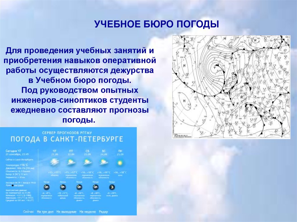 Карта погоды название. Бюро погоды. Наука составляющая погоды называется синоптика.