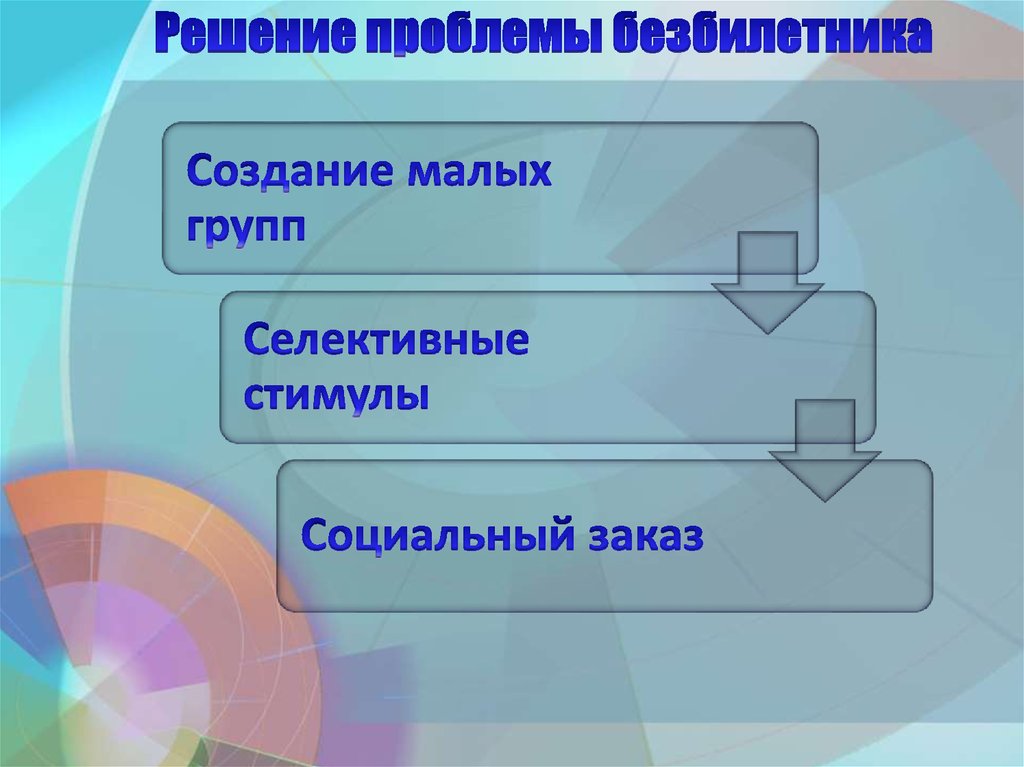 Решение проблемы безбилетника