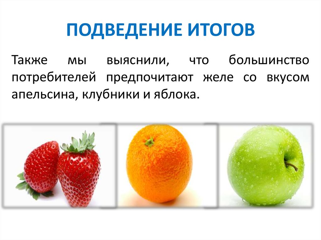 ПОДВЕДЕНИЕ ИТОГОВ