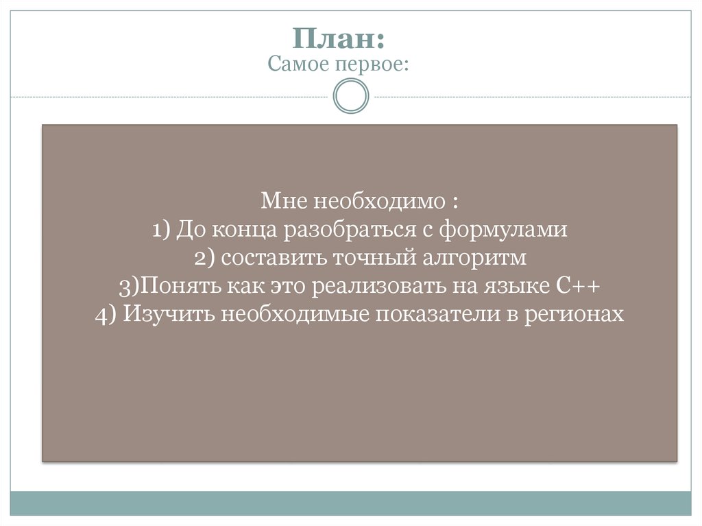 Мне необходимо : 1) До конца разобраться с формулами 2) составить точный алгоритм 3)Понять как это реализовать на языке С++ 4)