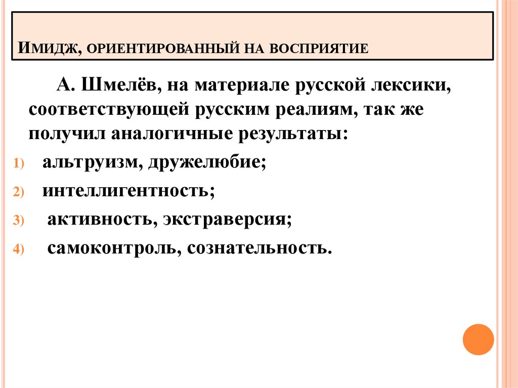 Имидж презентация по психологии