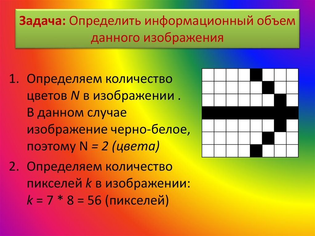 Как найти количество цветов в изображении информатика