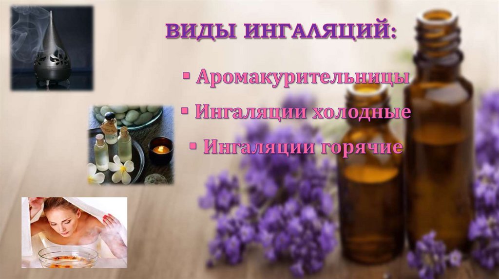 Виды ингаляций: