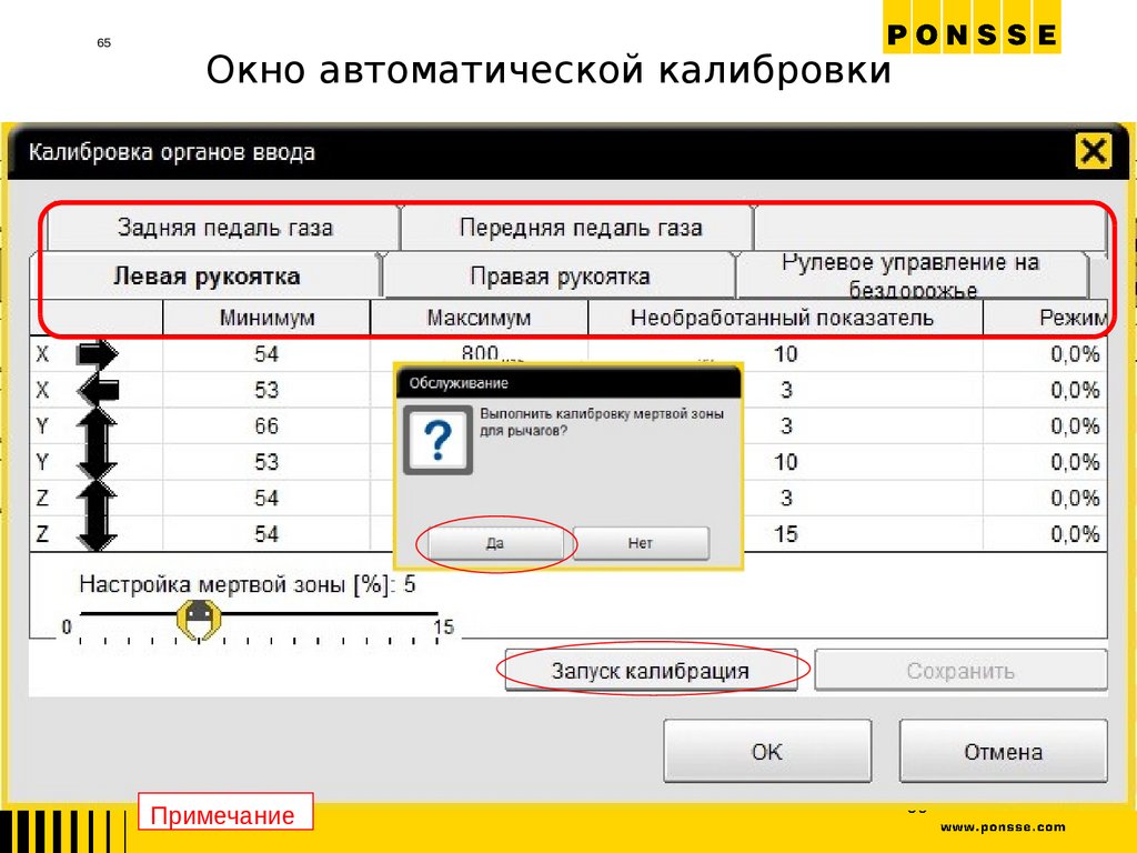 Настройка мертвой зоны