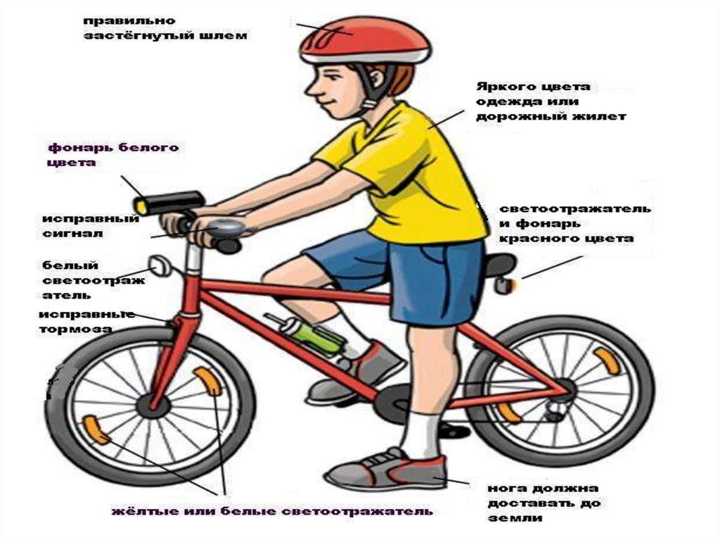 правила езды на велосипеде
