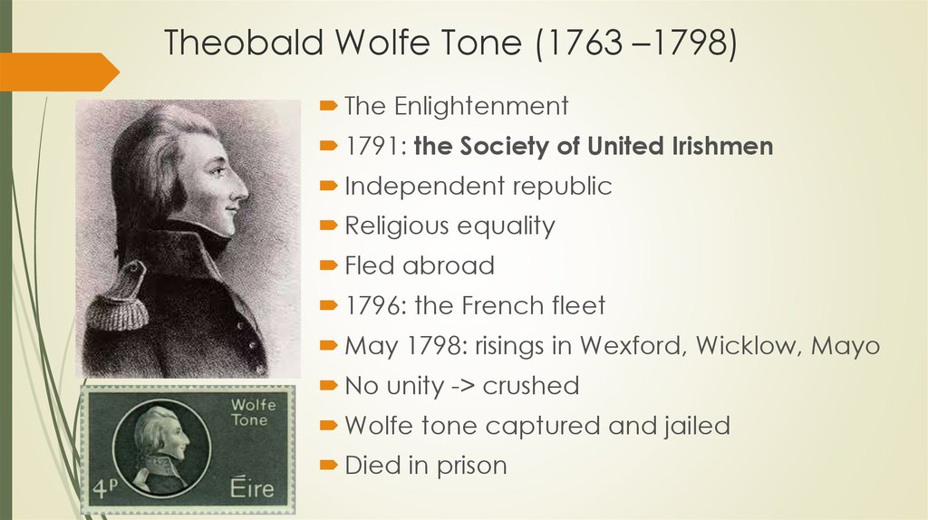 Theobald Wolfe Tone (1763 –1798)