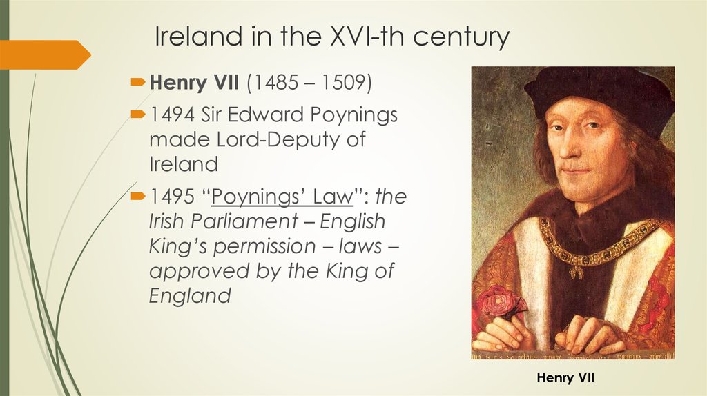Ireland in the XVI-th century
