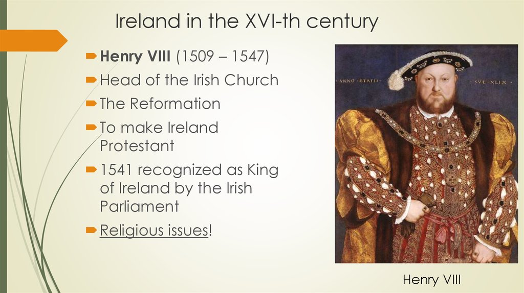 Ireland in the XVI-th century