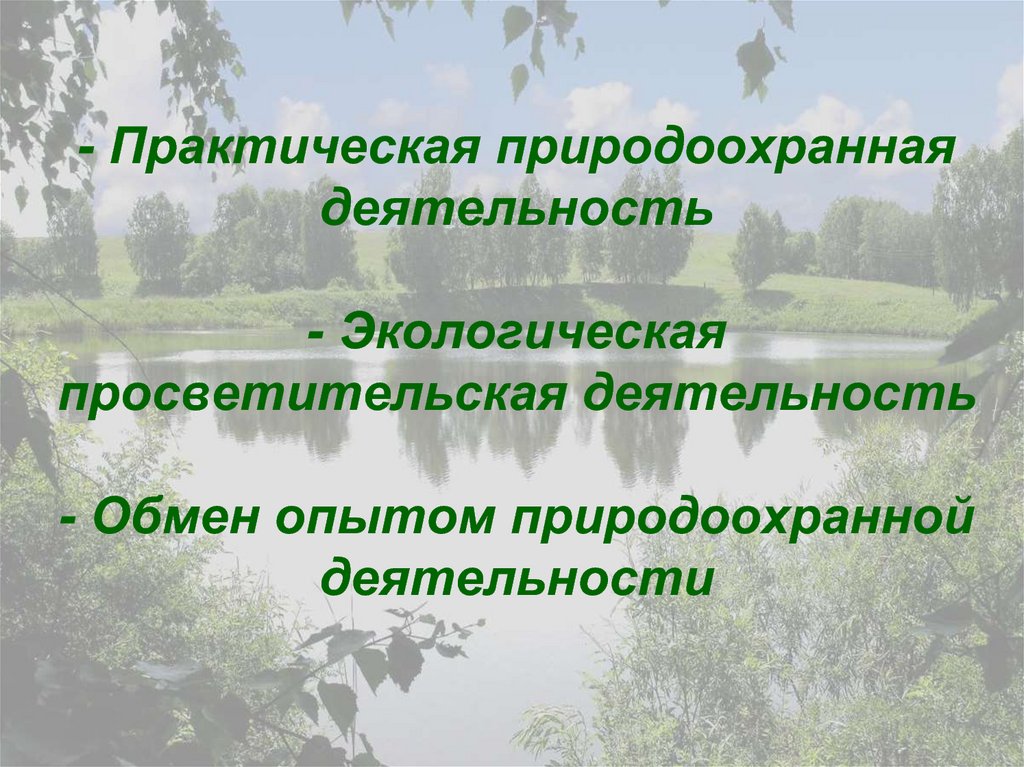 Участие граждан в природоохранительной деятельности презентация