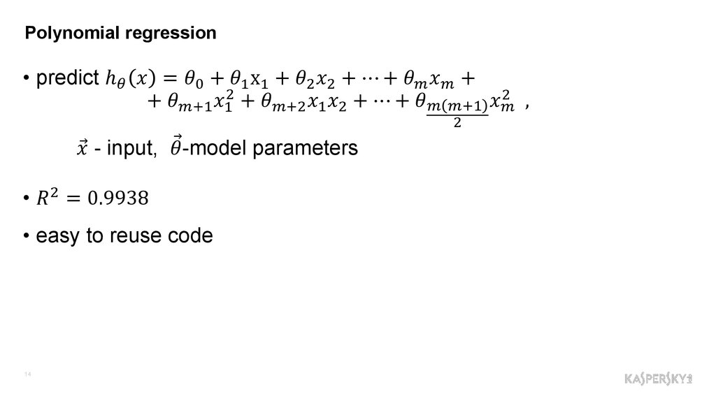 Polynomial regression