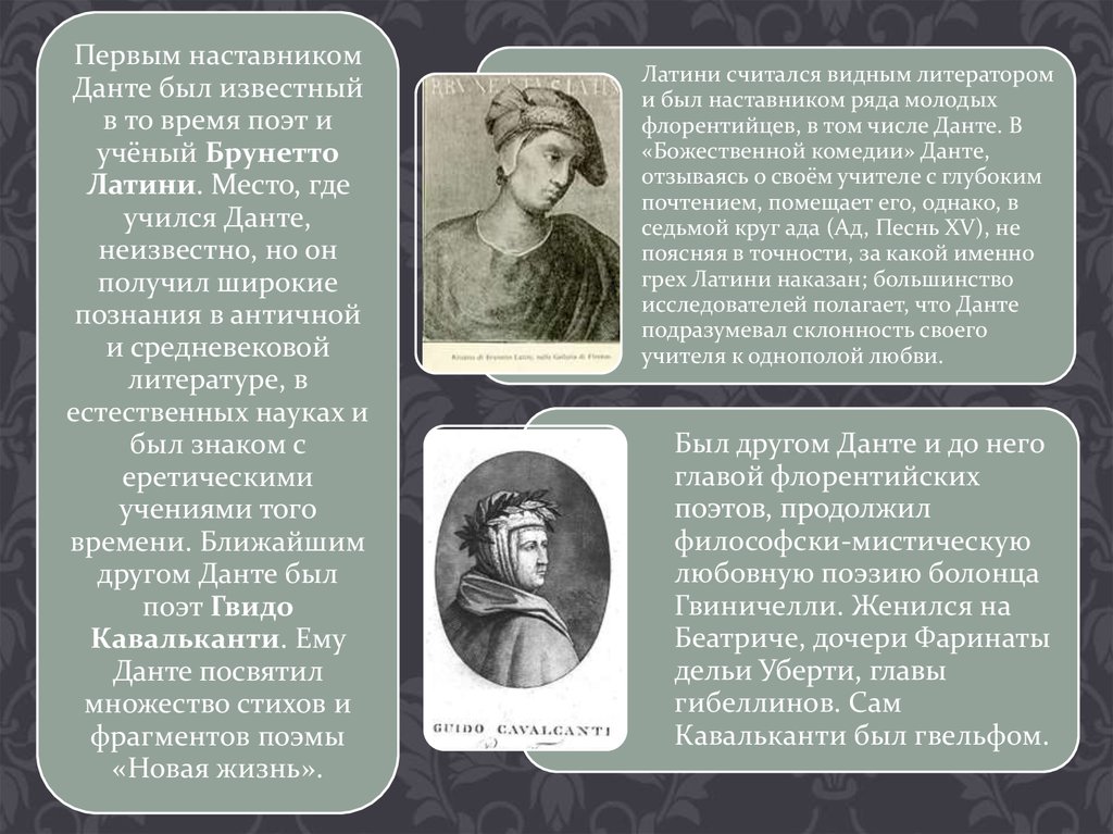 Особенности изображения человека в части i франческа фарината и кавальканти папа римский уголино