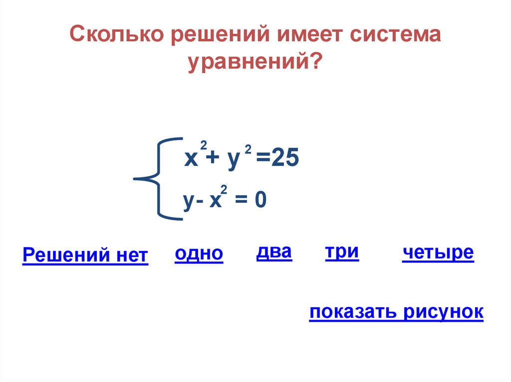 Геометрическая иллюстрация решения системы не имеющей решения изображена на рисунке