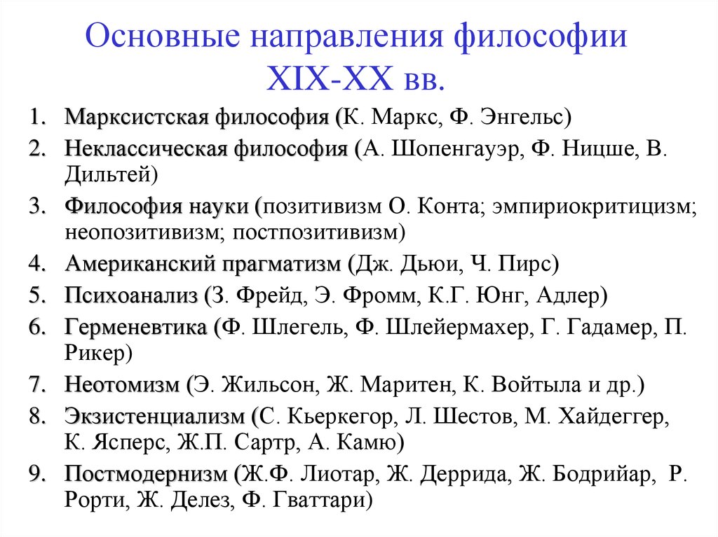 Философия россии 19
