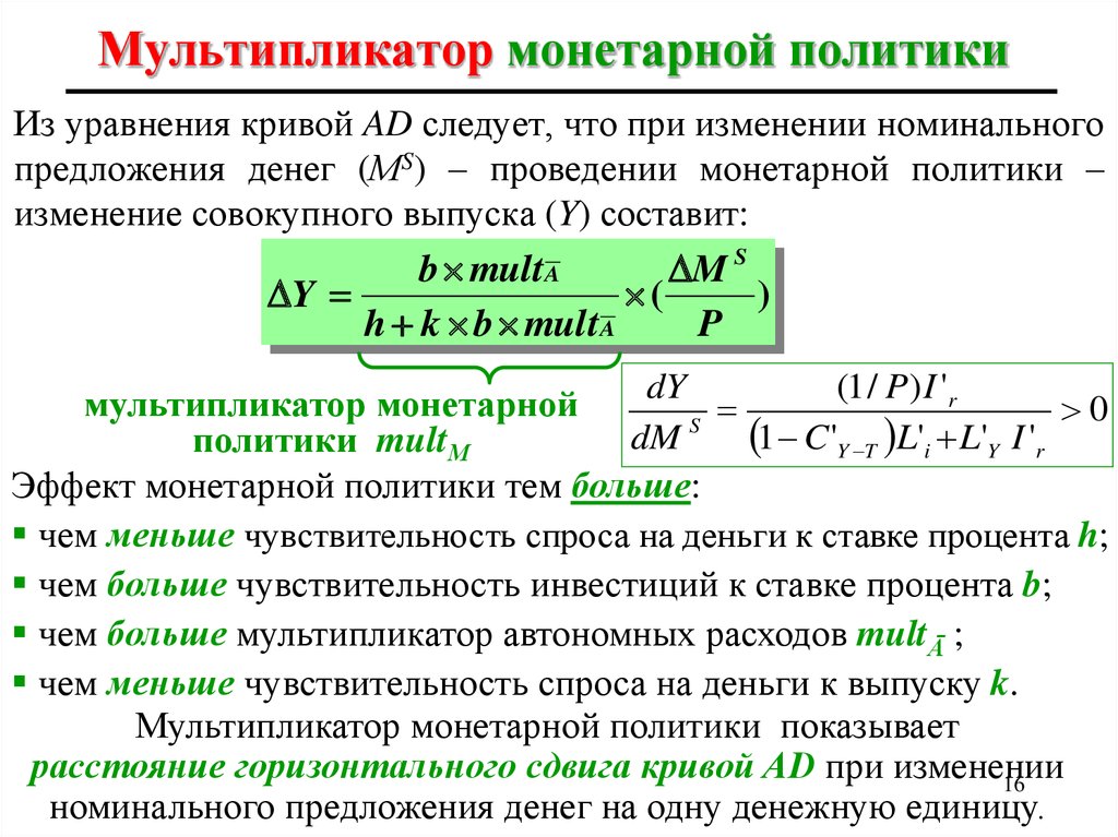 Номинальное предложение. Мультипликатор денежной массы формула. Мультипликатор денежно кредитной политики. Мультипликатор денежно кредитной политики формула. Величина денежно-кредитного мультипликатора ....