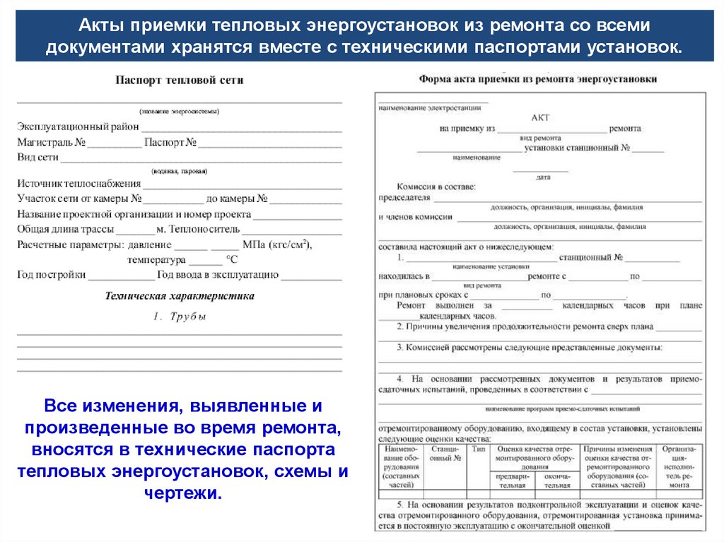 Нормы и правила в тепловых энергоустановках