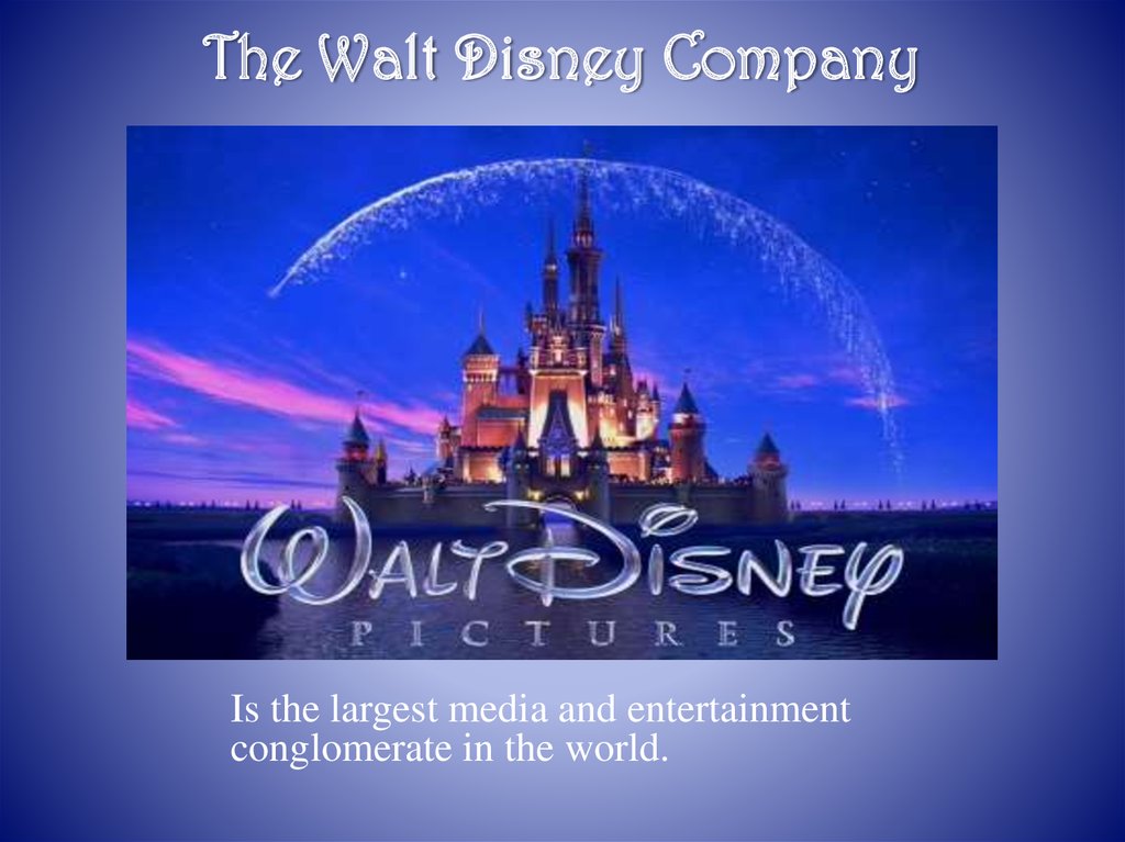 The Walt Disney Company - online presentation