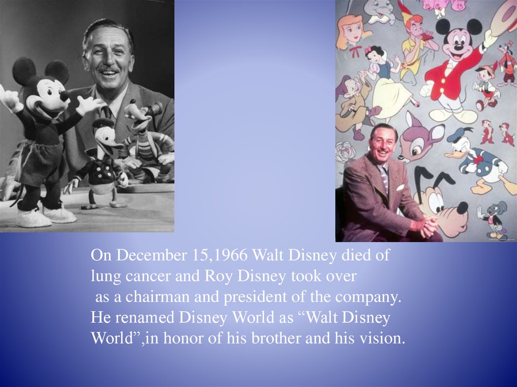 The Walt Disney Company - online presentation