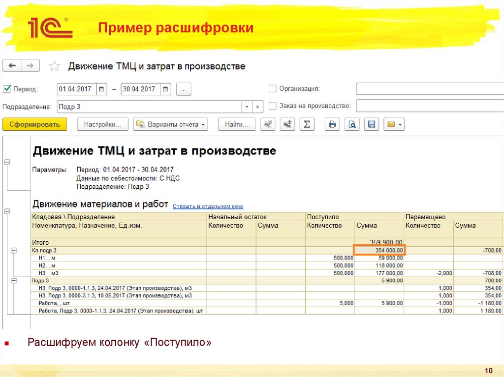 Расшифровка 01. ТМЦ расшифровка в производстве. Расшифровка примеры. Работа с ТМЦ расшифровка. Отчет движения ТМЦ В 1с.