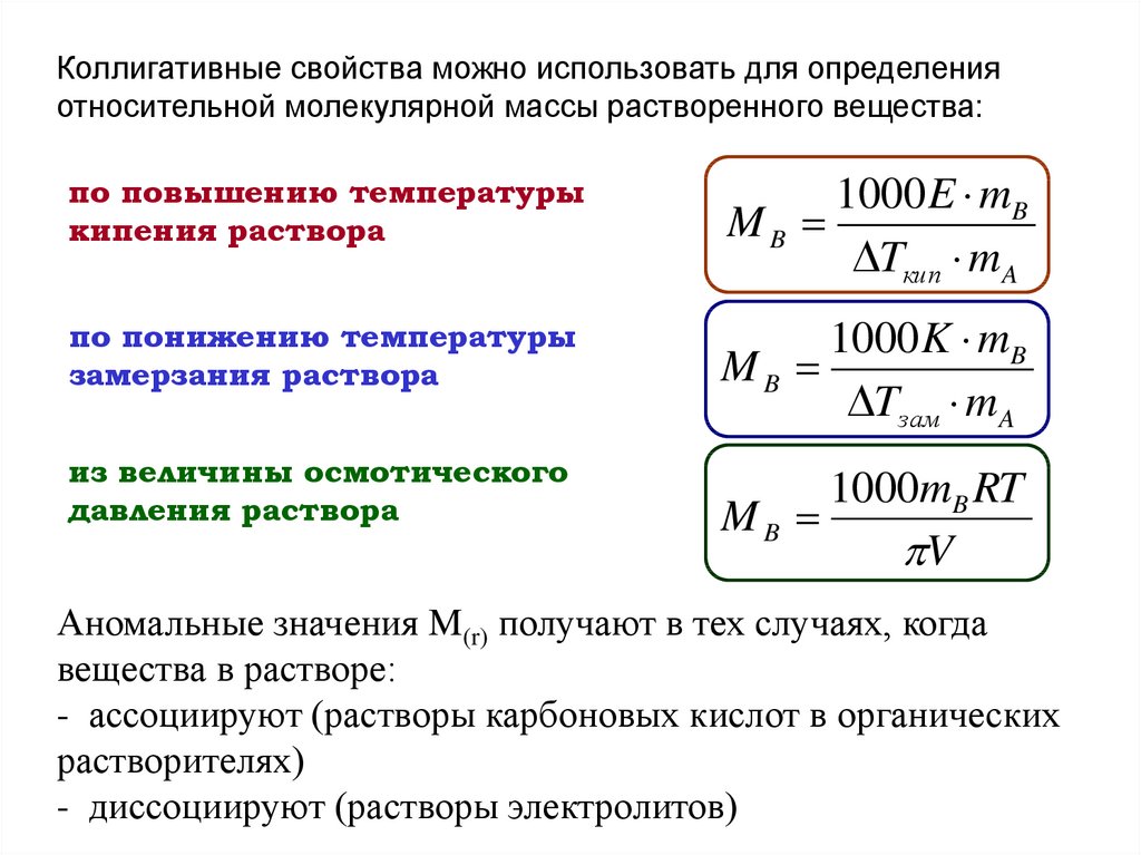 Масса вещества зависимость от температуры. Формула для расчета молекулярной массы растворенного вещества.. Определение молекулярной массы растворенного вещества. Молекулярная масса растворенного вещества формула. Методы определения молекулярных масс растворенных веществ.