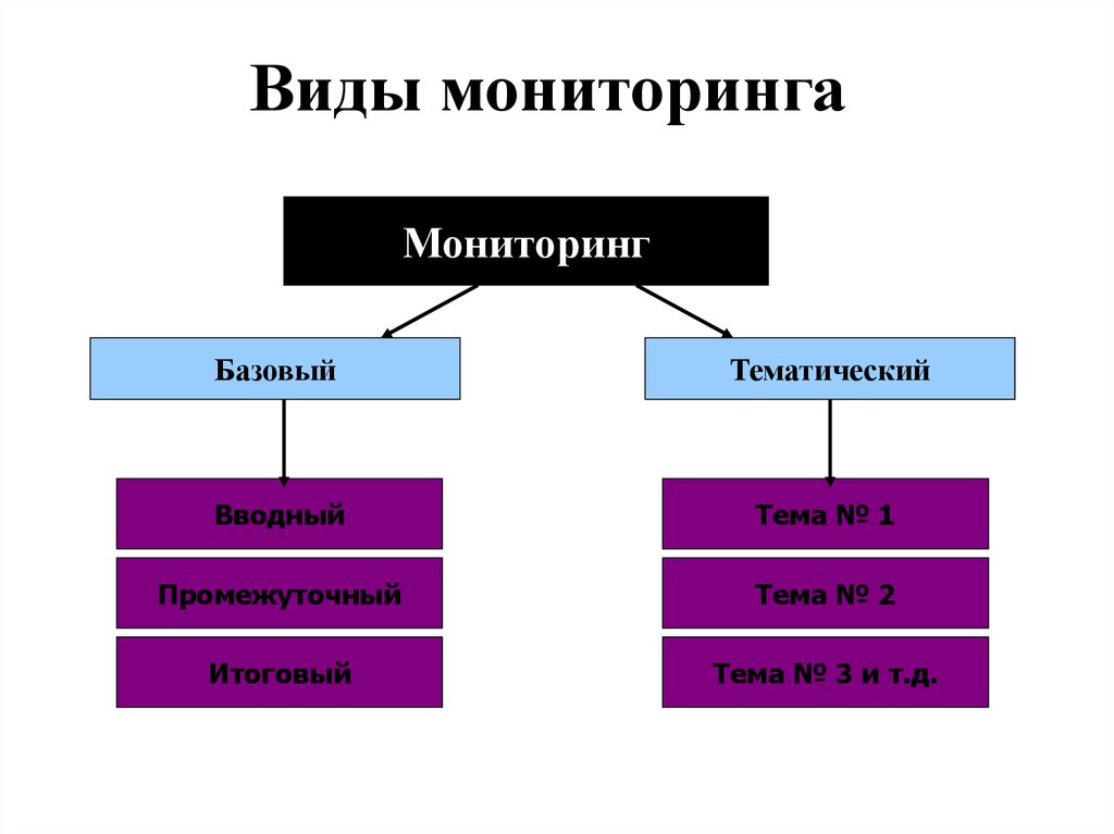 Мониторинг видов деятельности