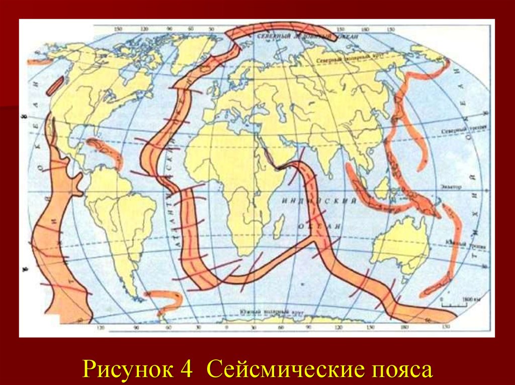 Карта срединный хребет