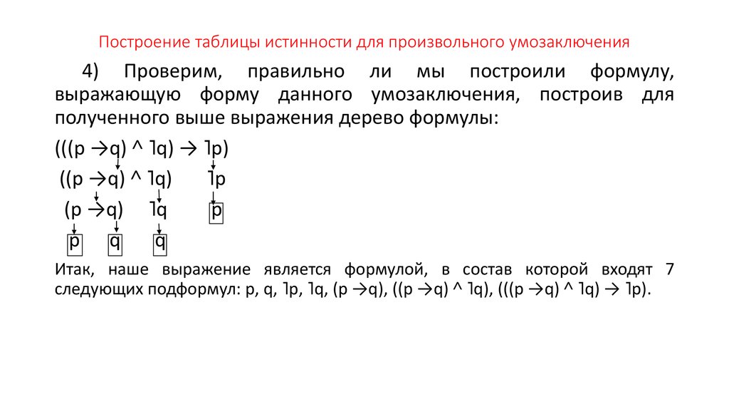 Таблица истинности презентация 10 класс