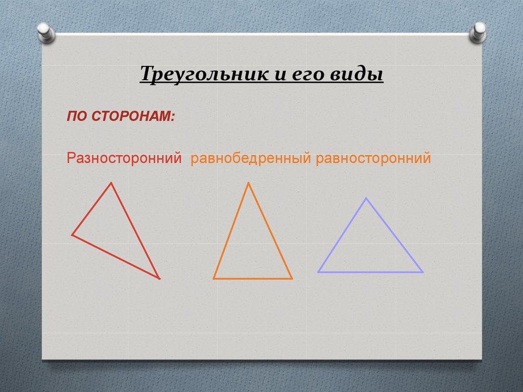 Каждый равносторонний треугольник является остроугольным. Равносторонний треугольник. Равнобедренный равносторонний и разносторонний треугольники. Разносторонний треугольник. Треугольник и его виды.