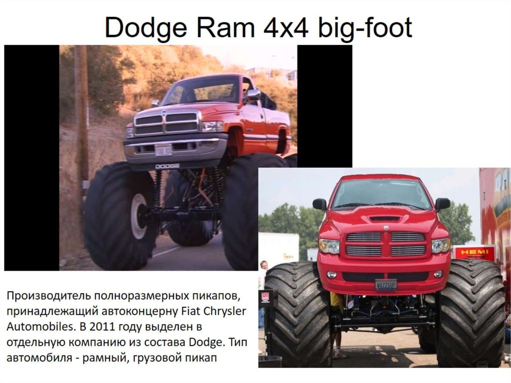 Dodge Ram 4x4 big-foot