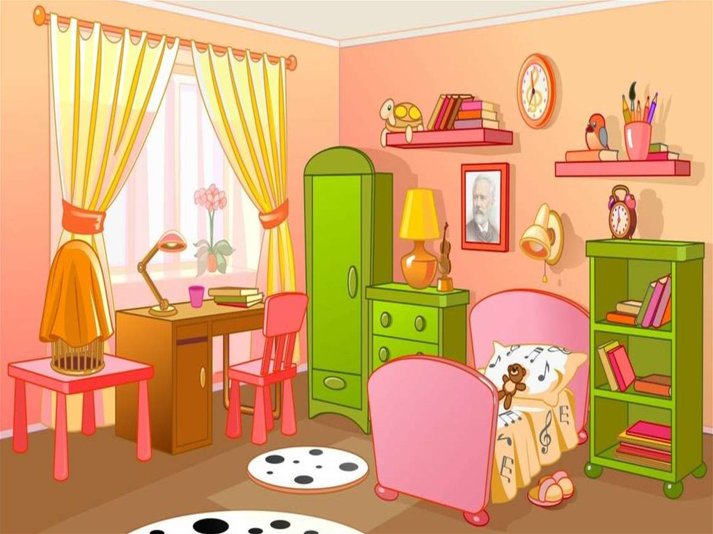 Комнаты на английском языке 2 класс. Карточки комнаты для детей. Тема мебель для детей. Описание комнаты. Нарисовать комнату с мебелью.