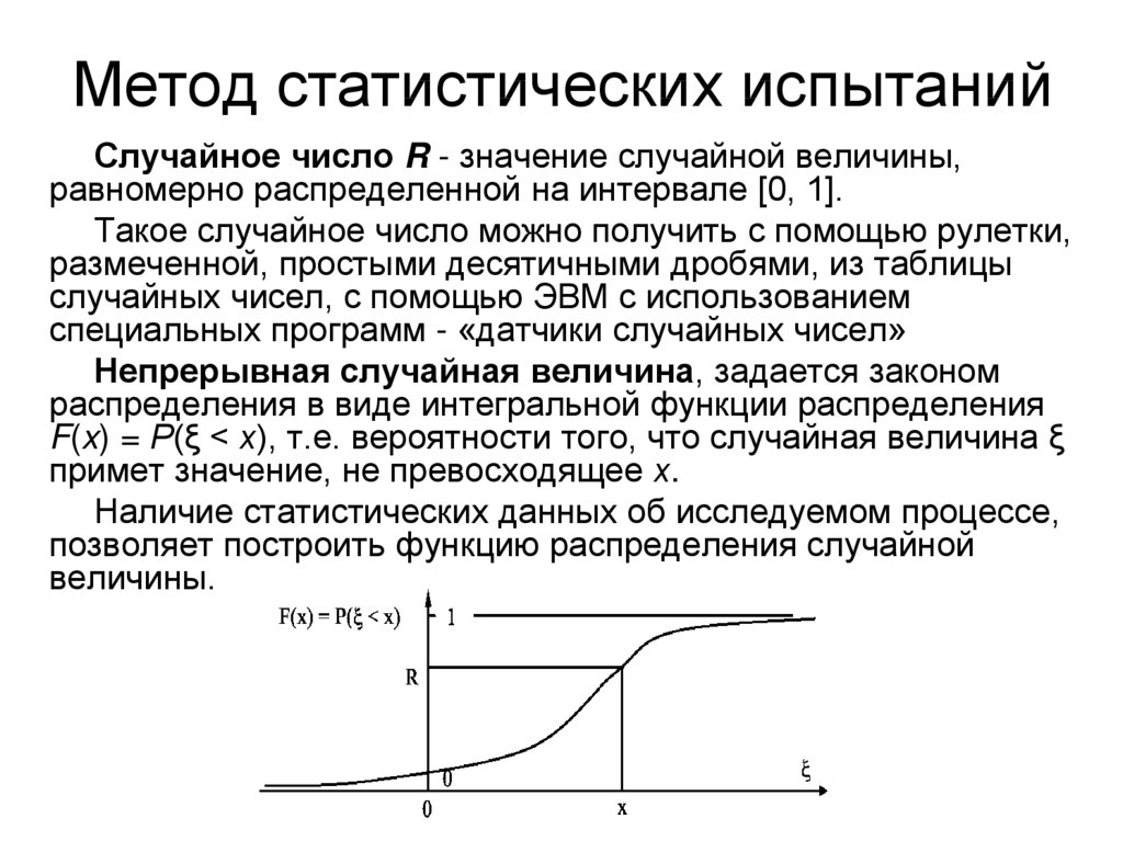 Методы испытаний. Метод статистических испытаний Монте-Карло. Привести структурную схему метода статистических испытаний.. Метод статистических испытаний применяется если. Сущность метода статистических испытаний.