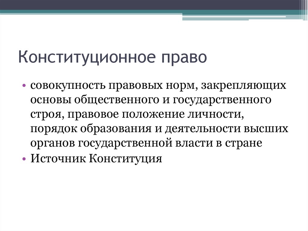 Конституционное право презентация