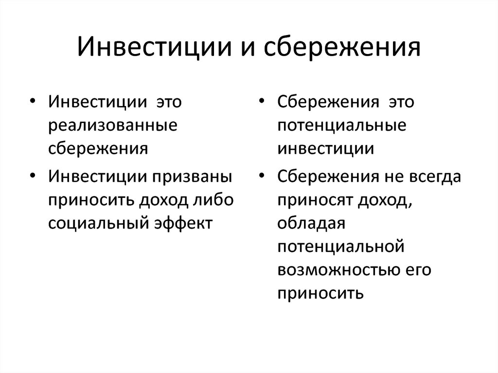 Сбережения и инвестиции. Эффекты от инвестирования. Сбережения и инвестирования. Объекты инвестирования и сбережения это. Ресурсы сбережения.