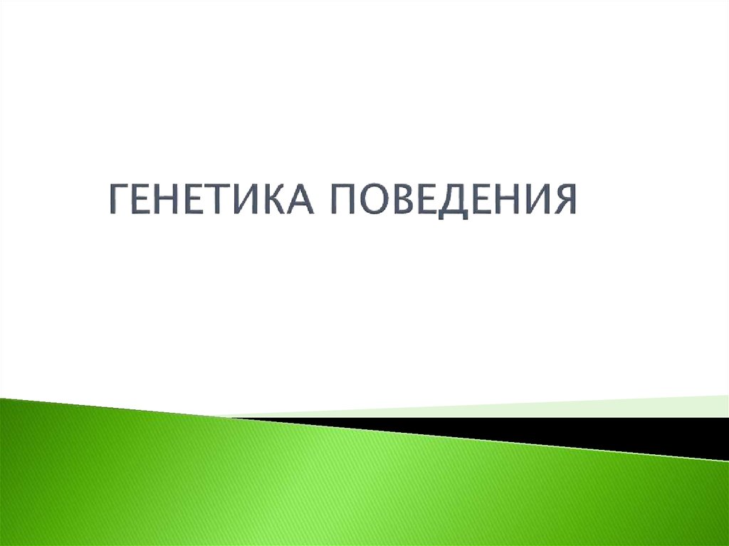 Генетические основы поведения. Генетика поведения. Генетическое исследование поведения.